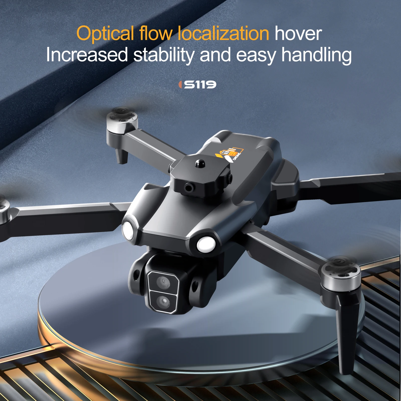 KBDFA Professional S119 Drone 8K With Dual Camera 5G WIFI Smart Obstacle Avoidance FPV Brushless Motor RC Quadcopter Mini Dron