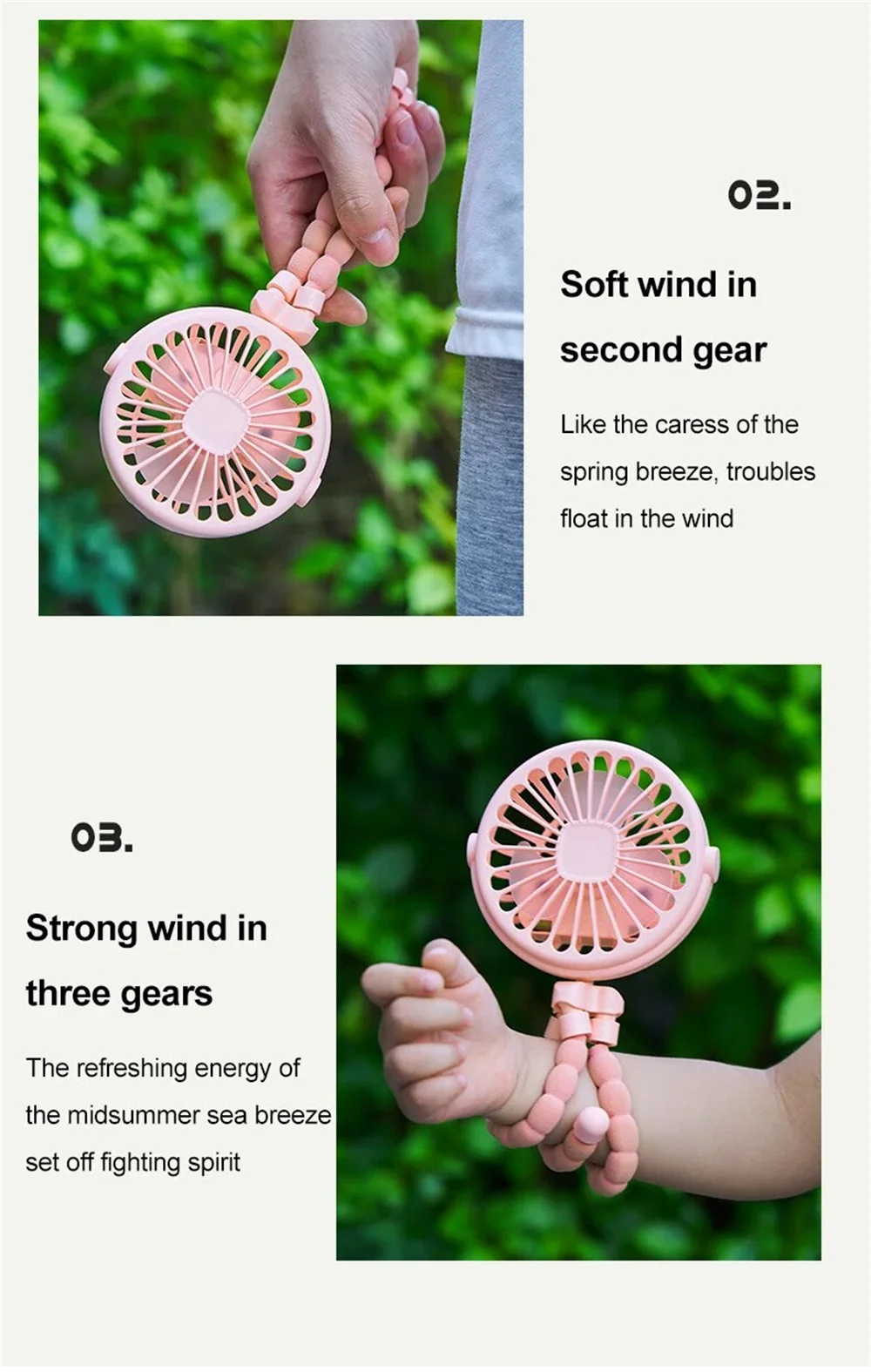 Mini Handheld Octopus Folding Fan Multi Functional Five In One Portable Fan Silent Home Dormitory Baby Stroller Multiple Scenes