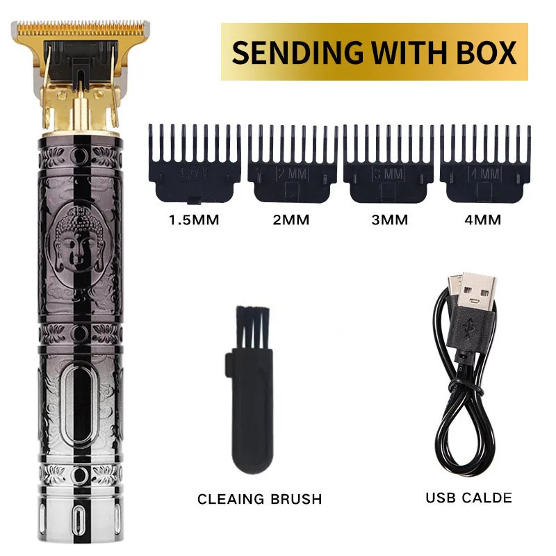 Powerful Professiona Electric Wireless Man Hairdresser Men Barber Shop Groin Beard Repairer Mustache Facial Hair Trimmer Clipper