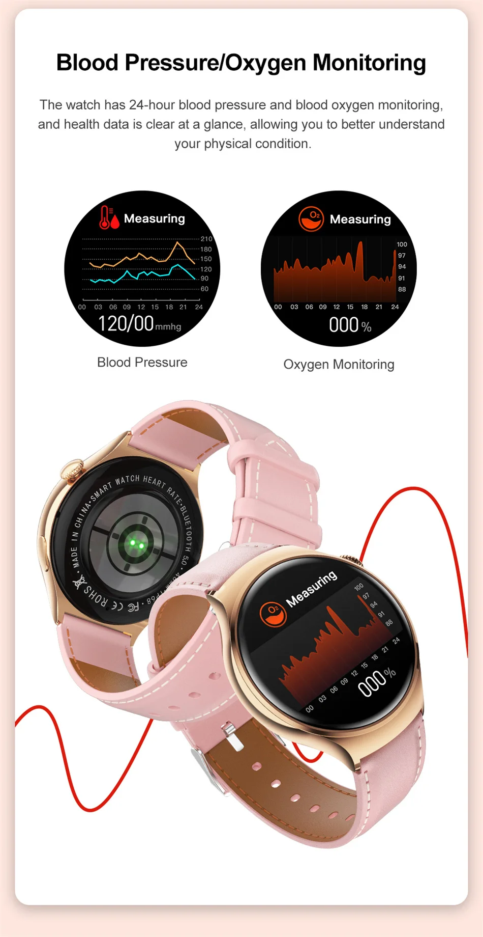 For Huawei WATCH 4 Smart Watch Women 360*360 AMOLED HD Screen NFC IP68 Waterproof Heart Rate Health Monitor Smartwatch 2025 New