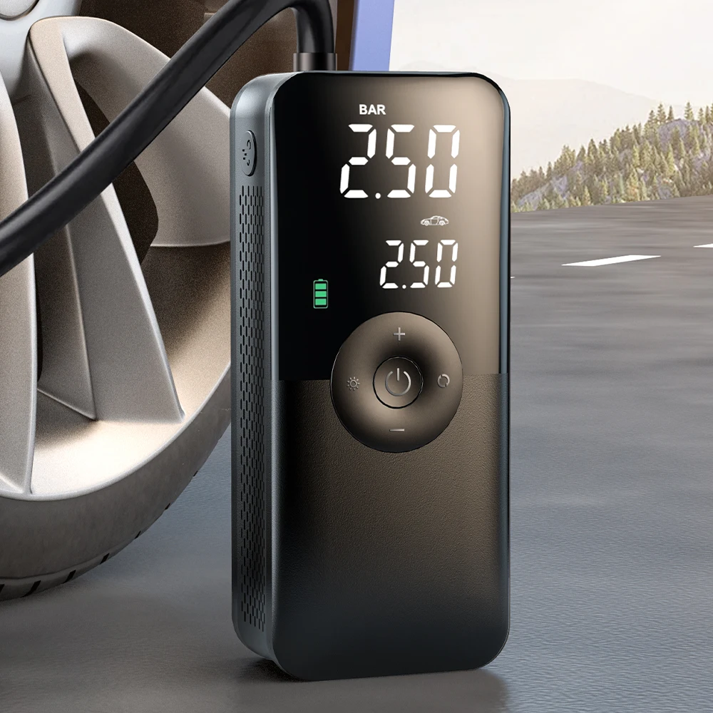 S55e419c23abd4ccfb4ee292a4f6e3397R.webp CARSUN Rechargeable Tire Inflator Digital Cordless Car Tyre Inflator For Motocycle Bicycle Balls Portable Compressor Air Pump