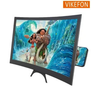 Curved Mobile Screen Amplifier 3D HD Movie TV Screen Amplifier Smartphone Screen Amplifier 12inch for Home Office