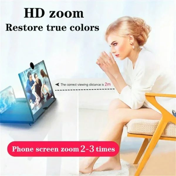 12/10 inch mobile phone amplifier HD screen magnifying glass anti blue light and eye protection Multi functional Amplifier