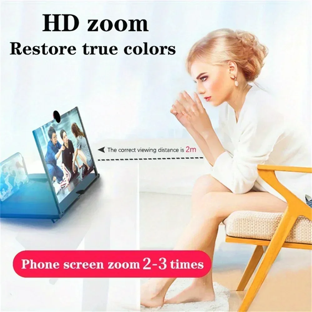 12/10 inch mobile phone amplifier HD screen magnifying glass anti blue light and eye protection Multi functional Amplifier