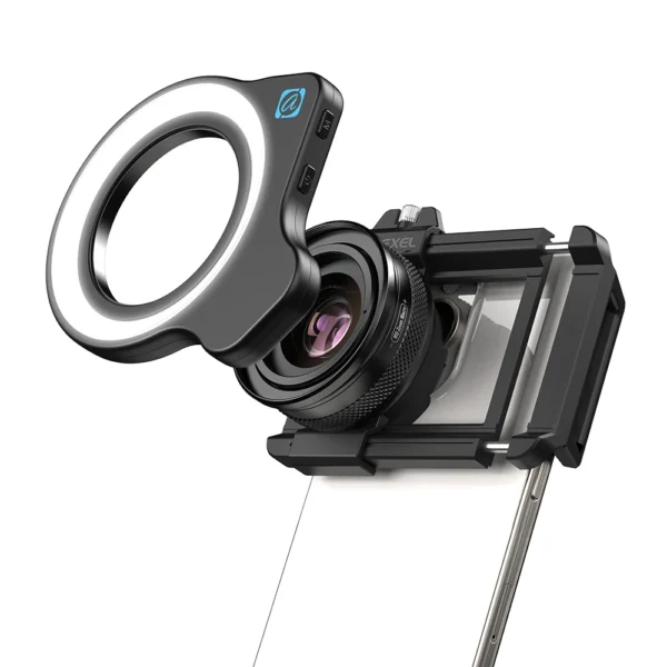 APEXEL 10-20X Zoom Macro Lens HD Micro Phone Camera Lenses with LED Fill Light for iPhone Samsung all Smartphones Eyelash Macro