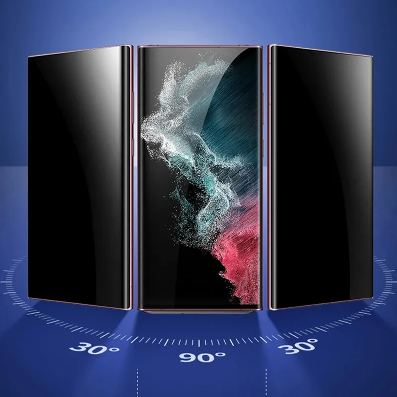 Matte Ceramic Privacy Screen Protectors For Samsung Galaxy S21 S20 S22 S23 S24 Ultra FE Note 20 9 8 10 S9 S10 Plus Anti Spy Film