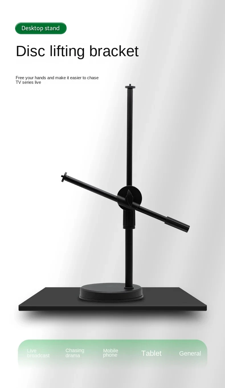 Tabletop Overhead Tripod Stand with Ring Light Mobile Phone Holder And Boom Arm for Nail Art Photography Table Shooting Tripods