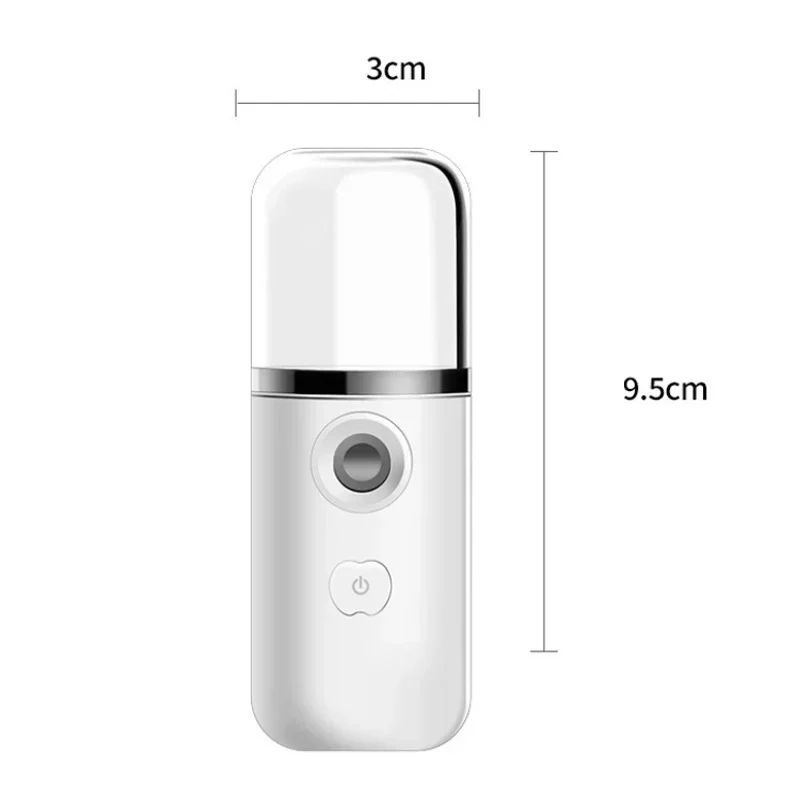 1PC Mini Portable Humidifier Nano Mister Facial Steamer Device Beauty Spray Hydrating Apparatus Cold Spray ApparatusRechargeable