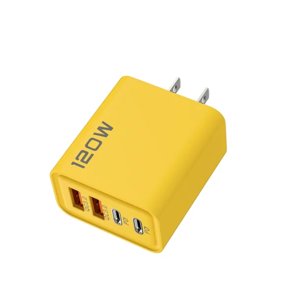 USB C PD Charger Quick Charge 3.0 Type C USB Phone Chargers Adapter For iPhone 16 15 Samsung Xiaomi Huawei 4 Ports Fast Charging