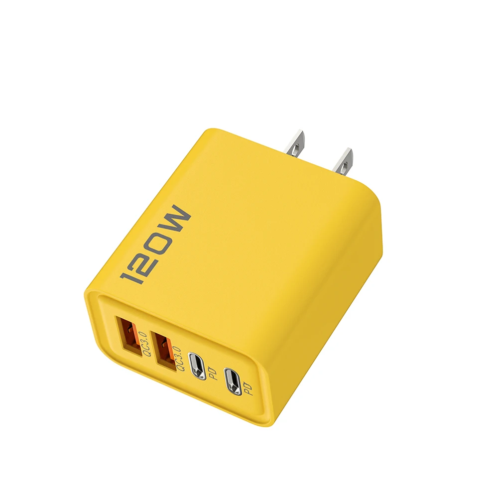 USB C PD Charger Quick Charge 3.0 Type C USB Phone Chargers Adapter For iPhone 16 15 Samsung Xiaomi Huawei 4 Ports Fast Charging