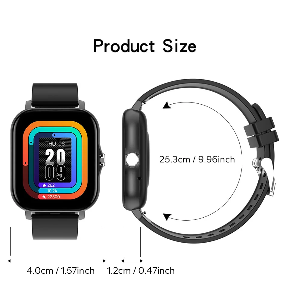 Smart Watch Android Phone 1.44'' Inch Color Screen Bluetooth Call Blood Oxygen/Pressure Monitoring Smart Watch Women Men