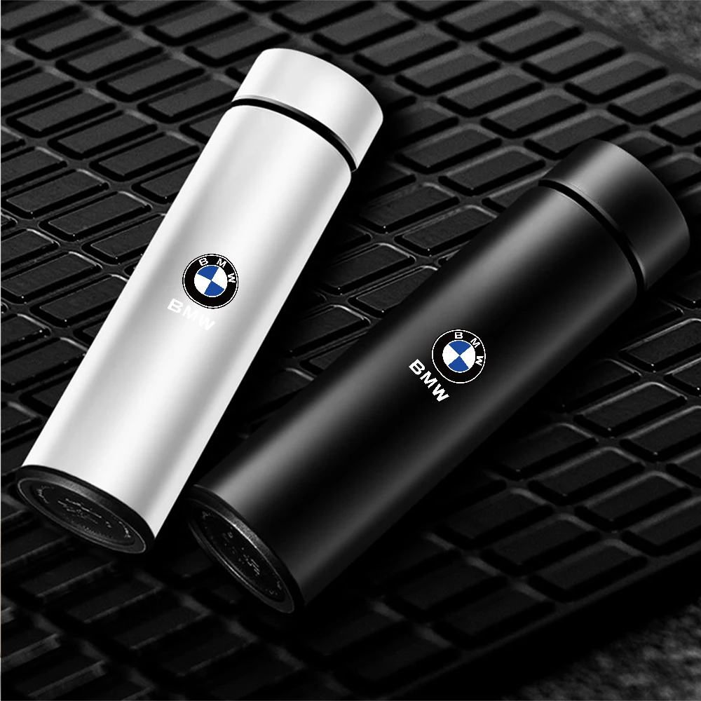 Car Stainless Steel Smart Thermos Mug Insulation Cup Led Digital Temperature Display For BMW E28 E30 E34 E36 M Performance X1 X2