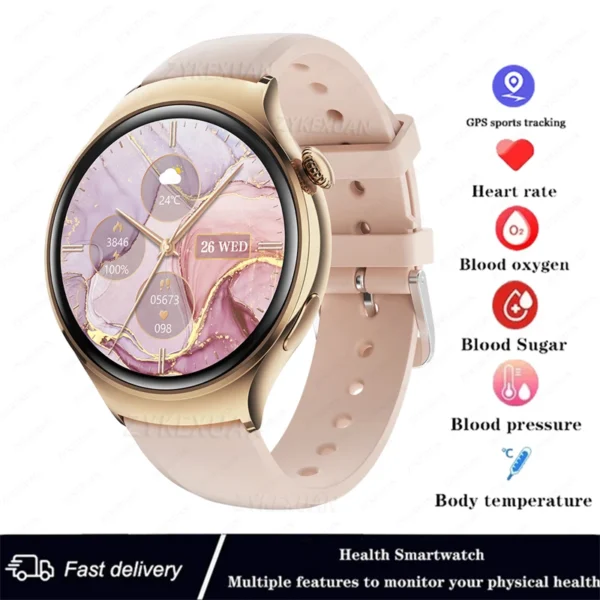 For Huawei WATCH 4 Smart Watch Women 360*360 AMOLED HD Screen NFC IP68 Waterproof Heart Rate Health Monitor Smartwatch 2025 New