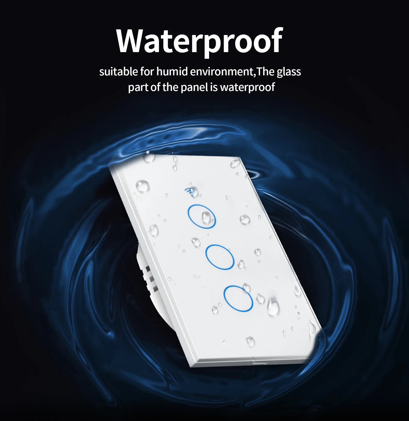 TNCE Tuya US WiFi/Zigbee Smart Wall Switch 1/2/3/4 Gang Light Switch Smart Touch Sensor Smart Home  Work with Alexa Google Home
