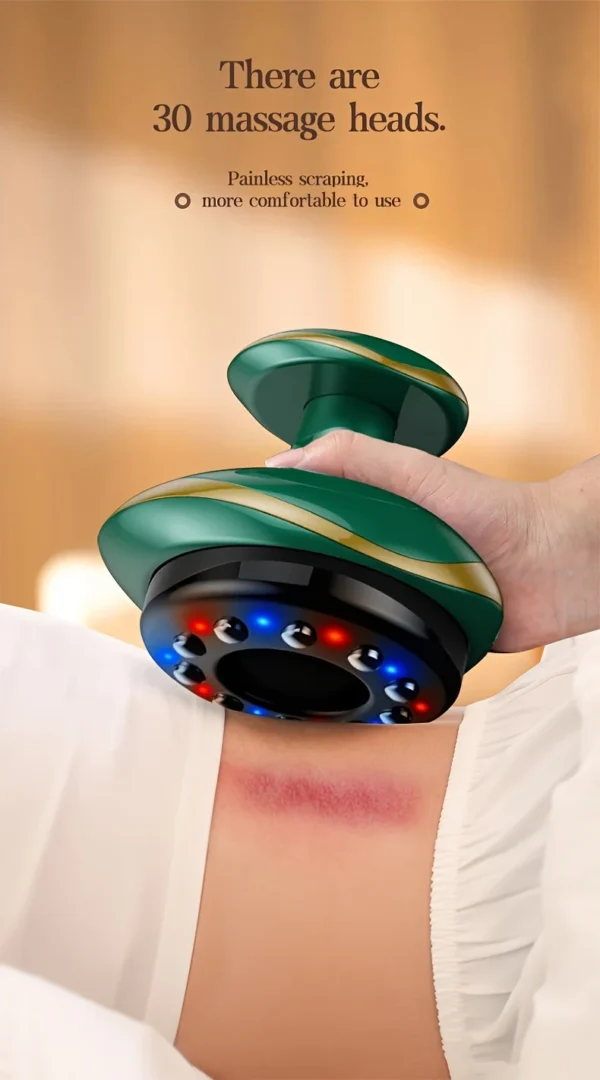 Electric Massage Meridian Brush Universal Body Dredging Cupping Scraping Instrument  Abdominal And Back Massager For Home