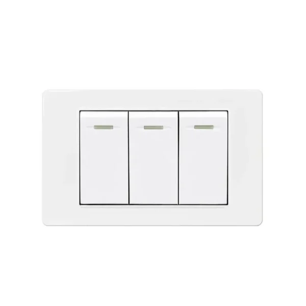 Italy Chile  Standard Outlet with USB Smart Type-c 20W Fast Charging, Dual USB Wall Socket Chile Plug Plastic Panel Light Switch