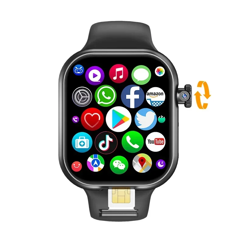 VP29 Smartwatch 5G Android 256GB Storage 4G/5G LTE Sim Card GPS WIFI 2.29 inch 490*580 Amoled Smart Watch With 8MP Rotary Camera