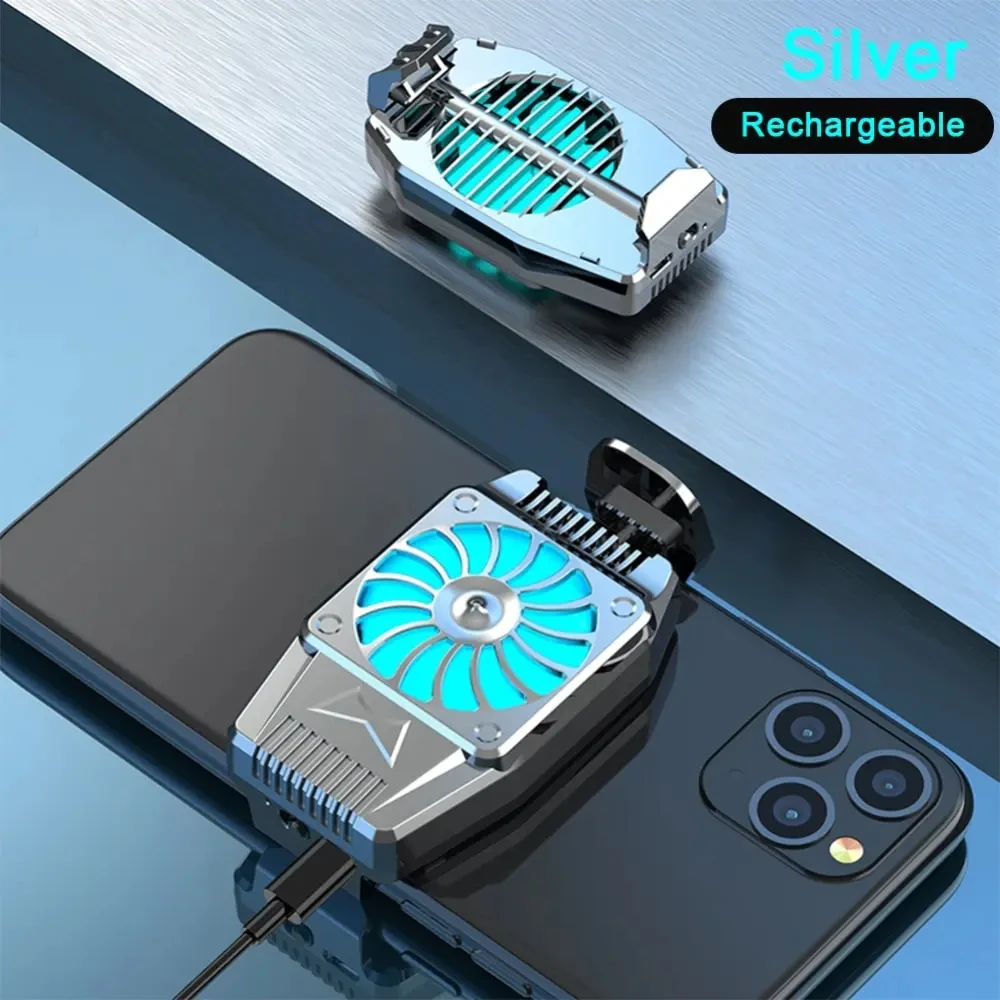 Mobile Radiator Esports Air Cooling Quiet Portable Quick Cooling H15 Game Live Cooling Back Clip Bracket Semiconductor Turbine