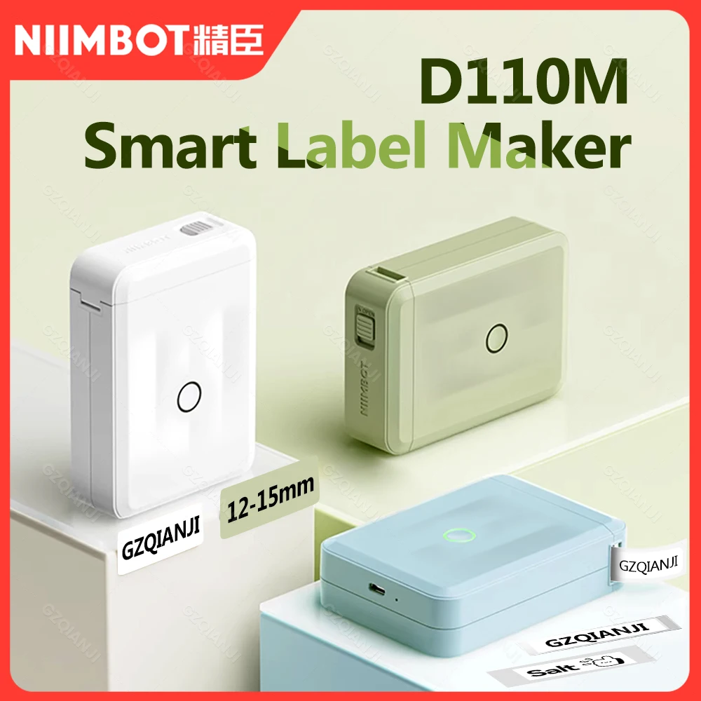 S5f24719bc1804ed88c9ad9a7eeda256cF.webp Niimbot D110 Smart Portable Label Printer Mini Pocket Thermal Sticker Maker Self-adhesive Label Papers For Office Home USE