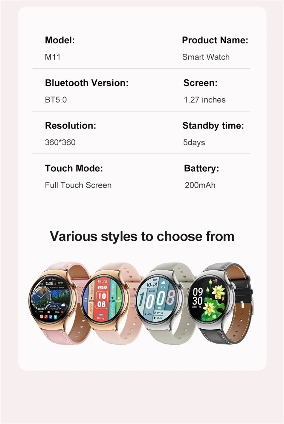 For Huawei WATCH 4 Smart Watch Women 360*360 AMOLED HD Screen NFC IP68 Waterproof Heart Rate Health Monitor Smartwatch 2025 New