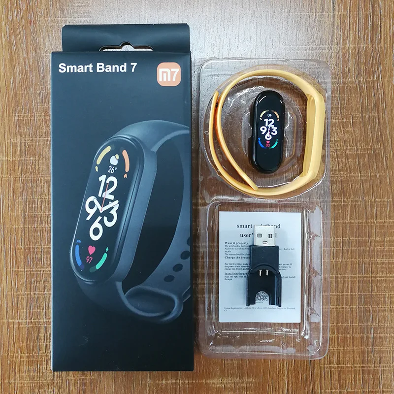 M7 Smart Band Watch Silicone Heart Rate Smart Band Varied Dials Fitness Tracker Blood Pressure Sport Bracelet For Mi Band 7