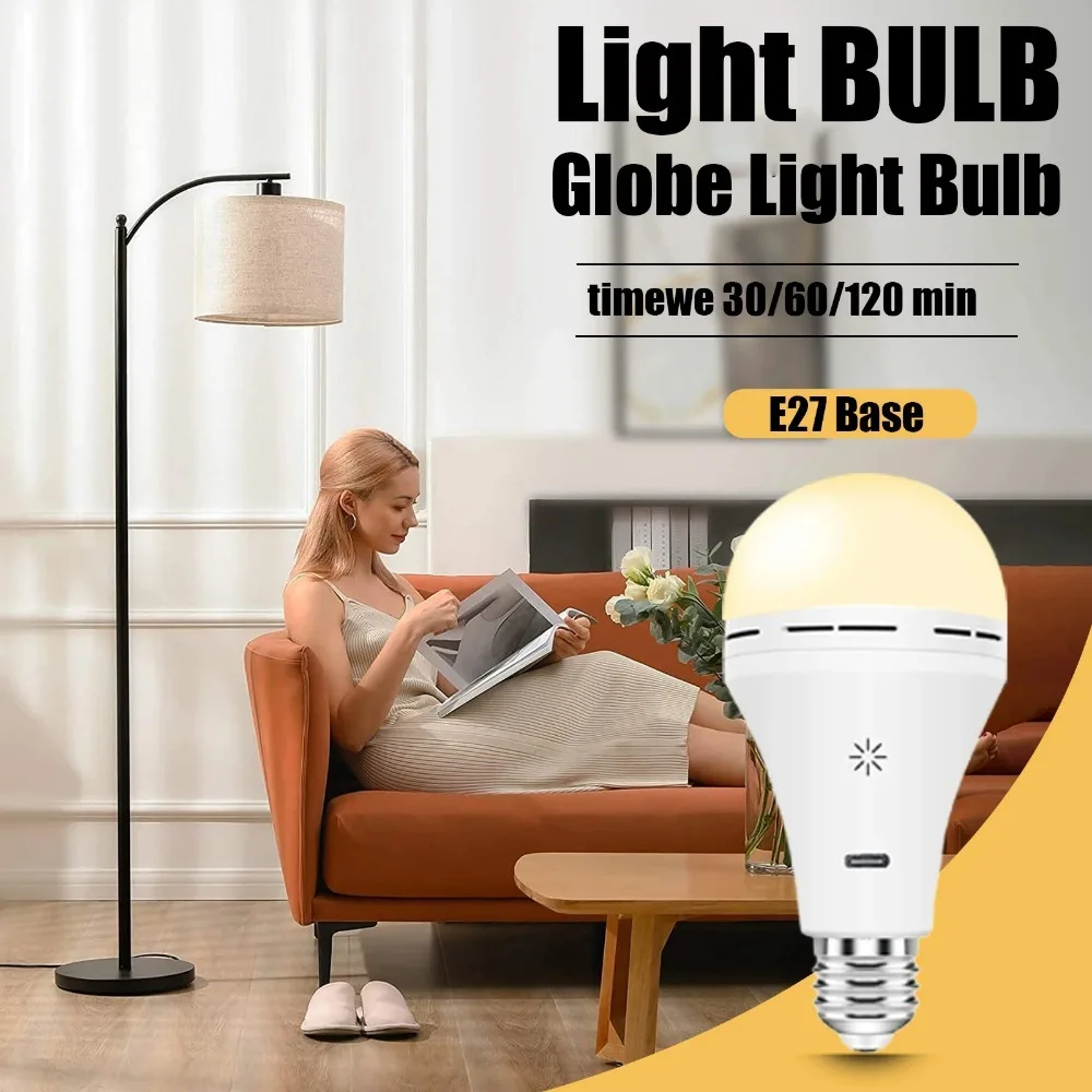 Smart Touch dimming Wireless USB battery light rechargeable led bulb Remote timing switch  for Garage outdoor tent  home use