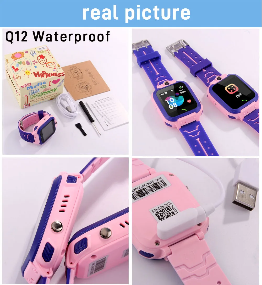 ﻿ Kids Smart Watch Phone 4G Sim Card 2G Internet SOS LBS Location Call Child SmartWatch Camera Waterproof Clock For Boys Girls