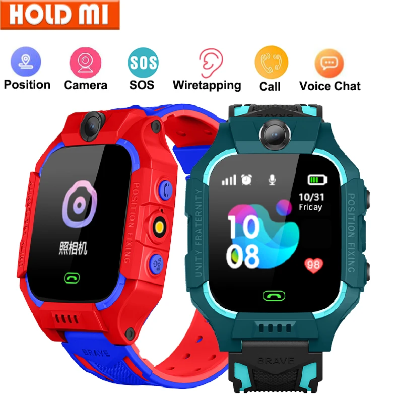 Smart Watch Kids 2g Sim Card Smartwatch for Children SOS Tracker Call Phone Camera Voice Chat Photo Boys Girls Birthday Gifts