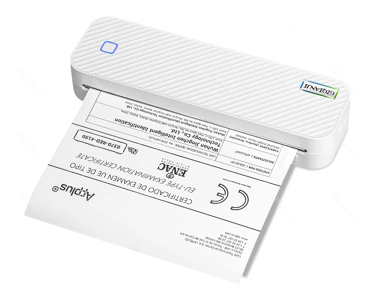 Inkless Portable A4 Thermal Printer Bluetooth PDF Excel Word Document Printing Machine Paper Roll For Office Work Home School
