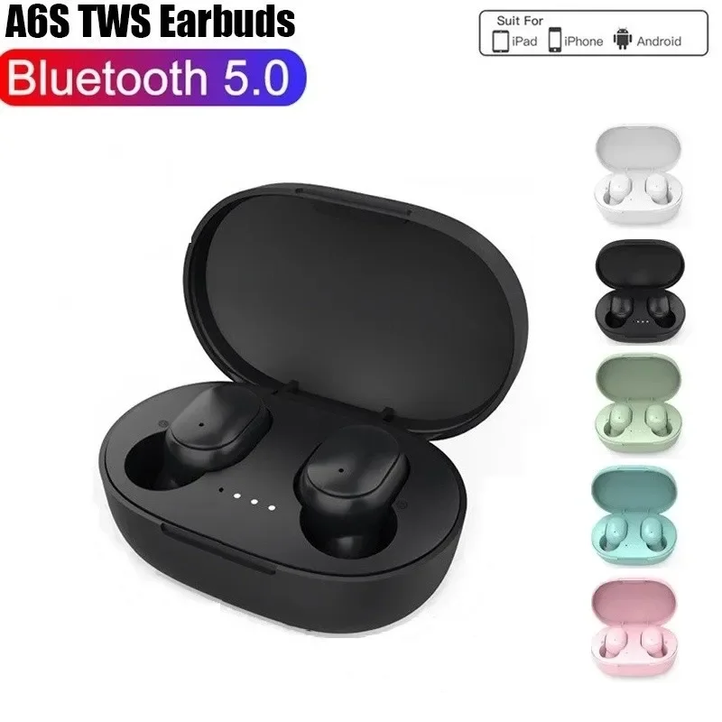 S658146521487421eb2bd62ea4d21f385i.webp A6S TWS Earphones Wireless Bluetooth 5.1 Headphones Touch Control Earbuds With Mic Earphones Sport Waterproof Headset for xiaomi