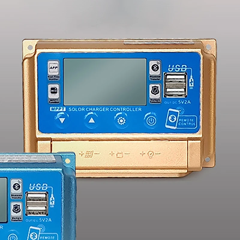 12V/24V 30A/40A/50A/60A High Definition LCD Large Digital Display Bluetooth WIFI Solar Charge Controller MPPT Controller Solar