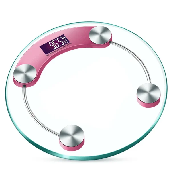 LCD Display High-Definition Digital Scale Round Shape Bathroom Body Weight Scale 0.2-180KG Precision Floor Electronic Scales