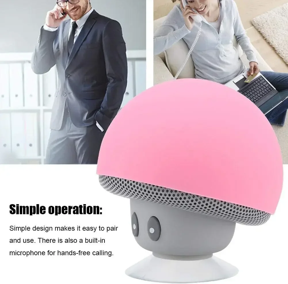 XIKCU Bluetooth Mushroom Speaker Waterproof Can Be Used as a Mobile Phone Holder Suitable for Family Parties and Small Parties