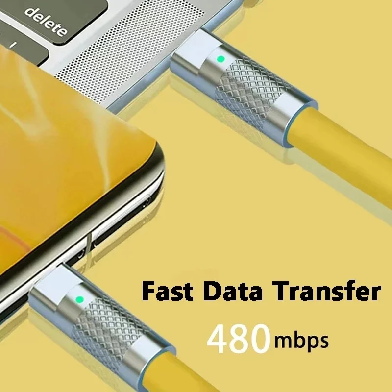 120w 6a Super Fast Charge PD Type C Liquid Silicone Cable Quick Charge 1M 2M Usb Cable Usb C to C Charger Cable