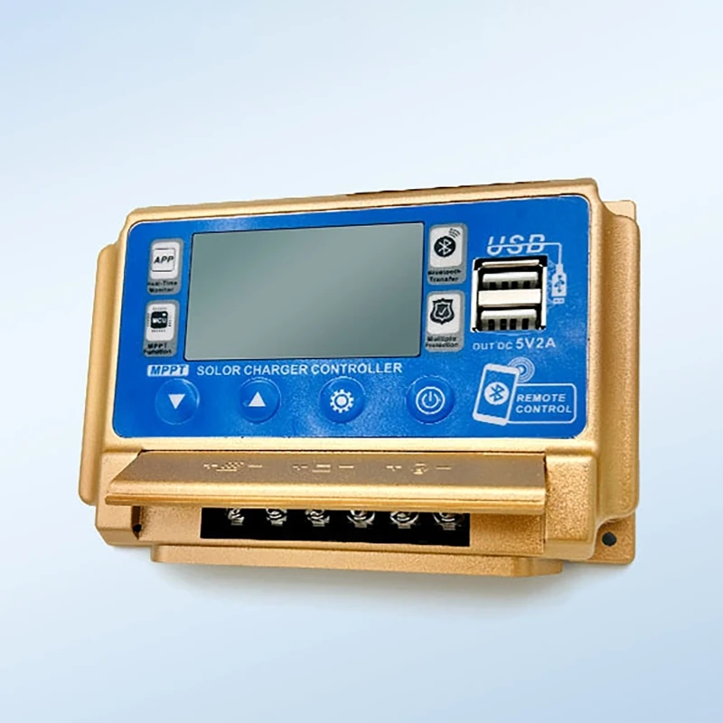 12V/24V 30A/40A/50A/60A High Definition LCD Large Digital Display Bluetooth WIFI Solar Charge Controller MPPT Controller Solar