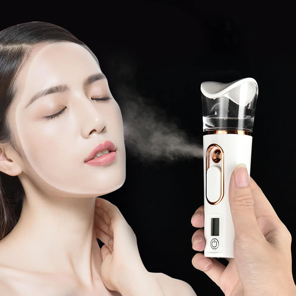 Nano Spray Facial Steamer Mini Handheld Portable 25ml Mist Sprayer Water Replenishment Device Hydration Humidifier Skin Care