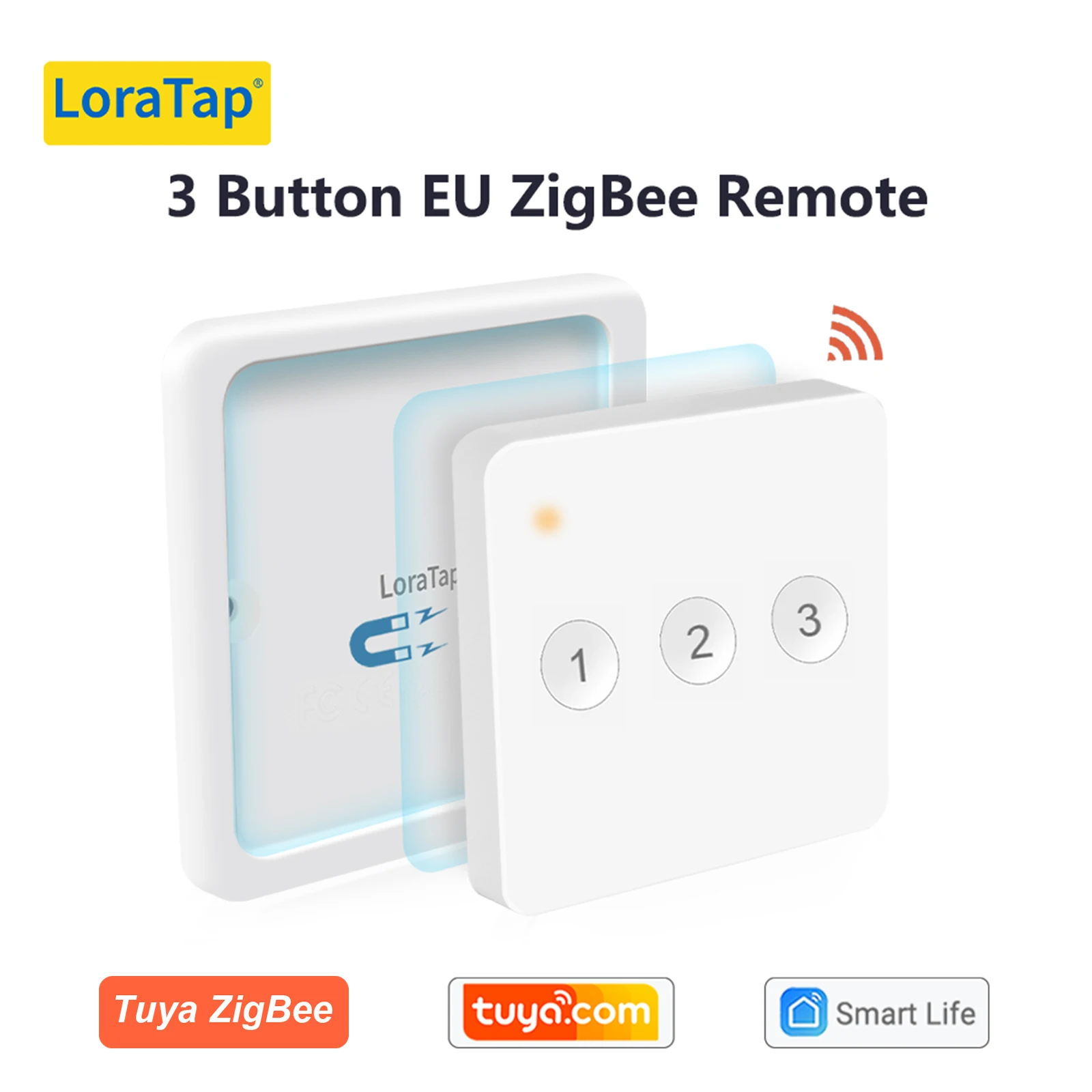 LoraTap ZigBee 3.0 Wireless 13 Types Push Button EU US Remote Controller Tuya Scene Automation Control Switch Smart Life App