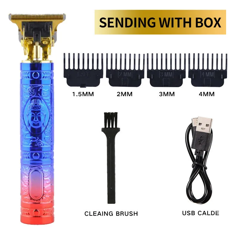 Powerful Professiona Electric Wireless Man Hairdresser Men Barber Shop Groin Beard Repairer Mustache Facial Hair Trimmer Clipper