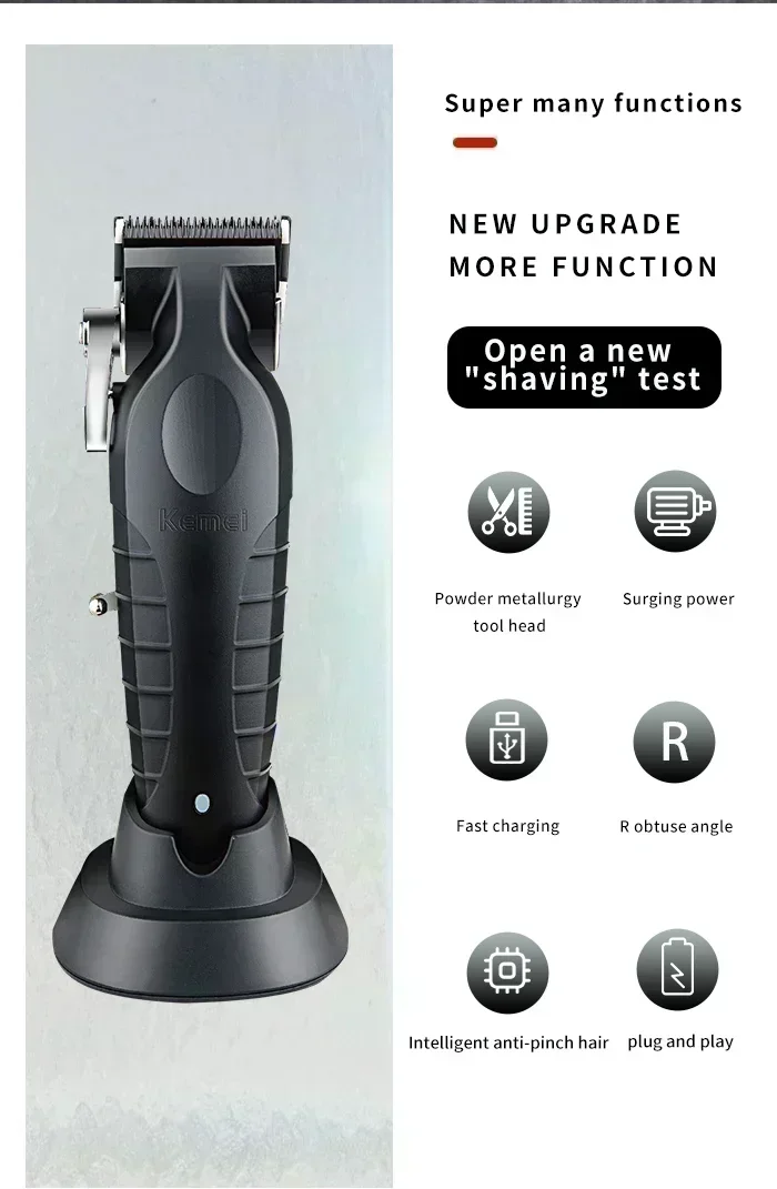 Kemei Hair Clipper Kit KM-2296 KM-2299 KM-1102 Men's Electric Hair Trimmer Machine Professional Hair Cutting Machine Clipper