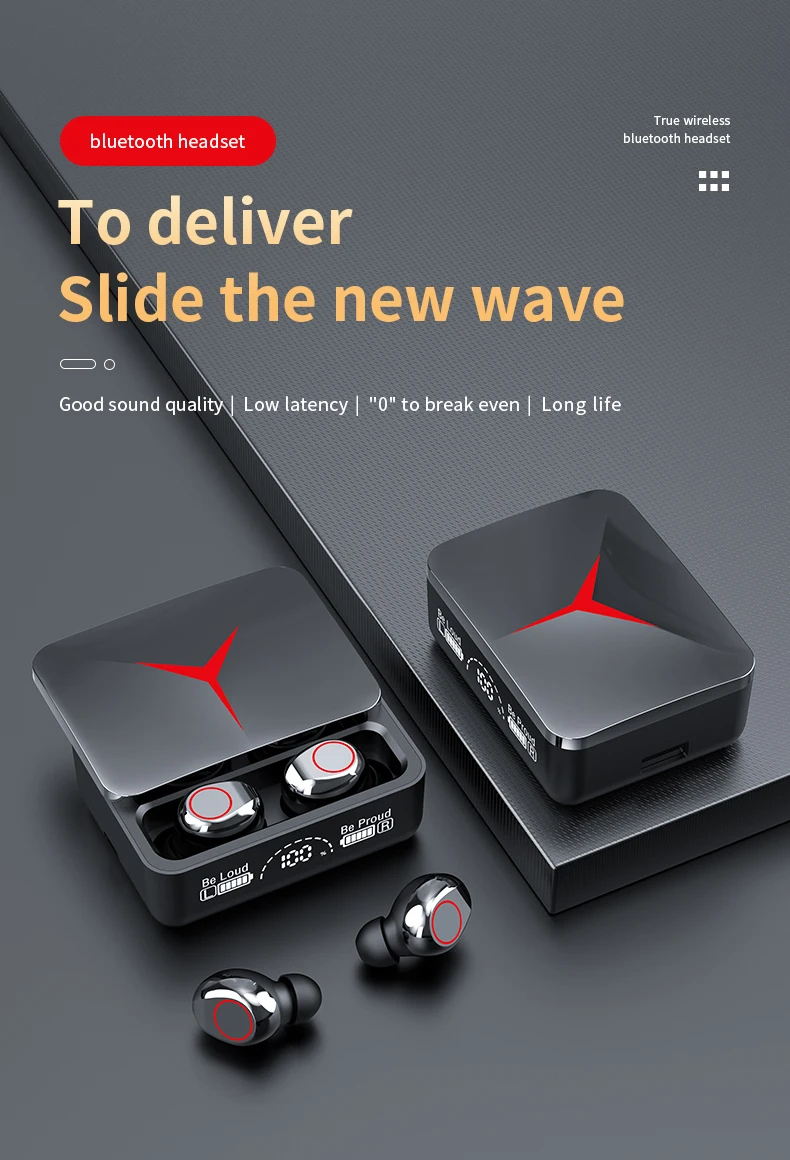 M90 Bluetooth Earphones Wireless Bluetooth In Ear High Power Noise Reduction Ultra Long Endurance Sports Esports Earphones
