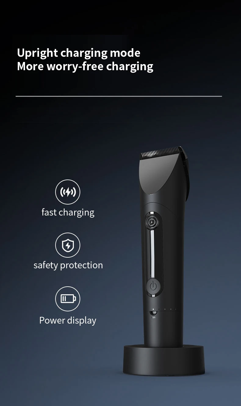 New Xiaomi Mijia Professional Clipper Hair Clipper 3 -Gear Adjustment  IPX7 Waterproof Hair Trimmer Machine With Charging Base