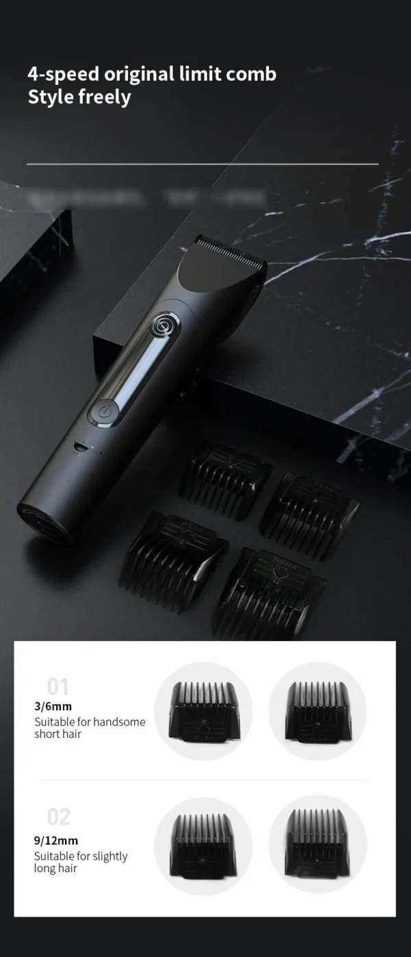 New Xiaomi Mijia Professional Clipper Hair Clipper 3 -Gear Adjustment  IPX7 Waterproof Hair Trimmer Machine With Charging Base