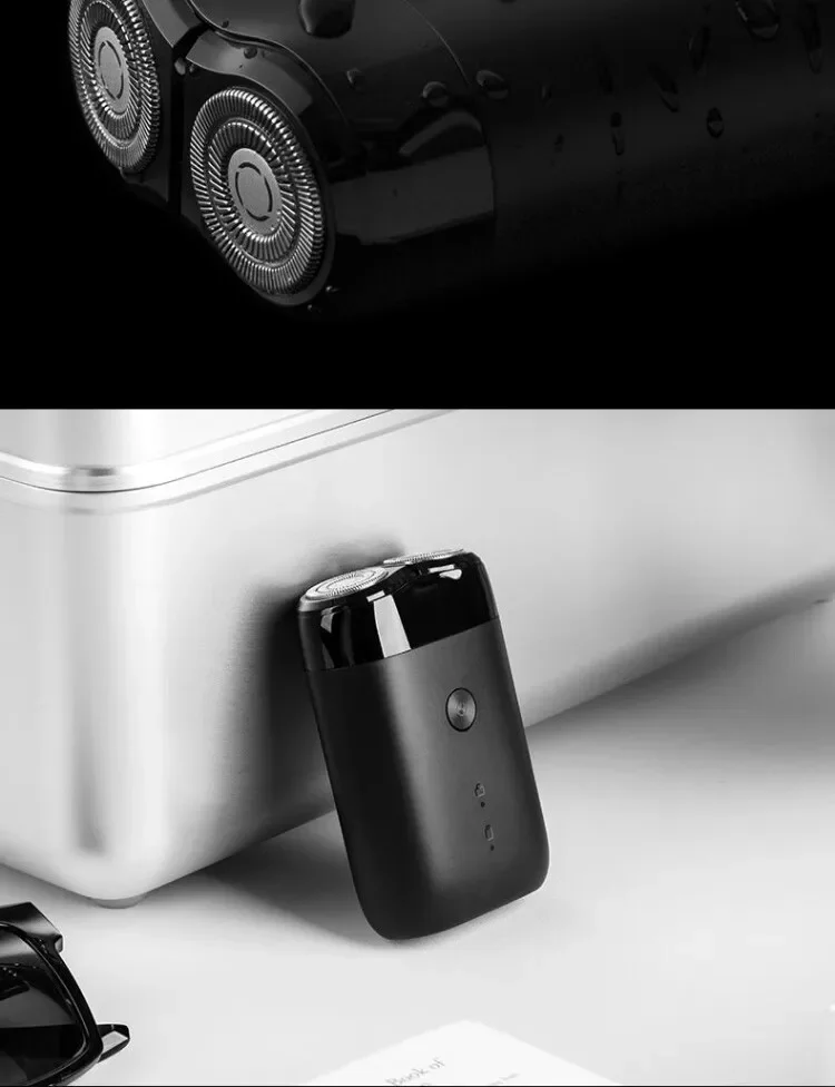 XIAOMI MIJIA S100 Electric Shaver Twin Blade Portable Dry Wet Razor Beard Trimmer Cutter USB Rechargeable For Men Razors Machine