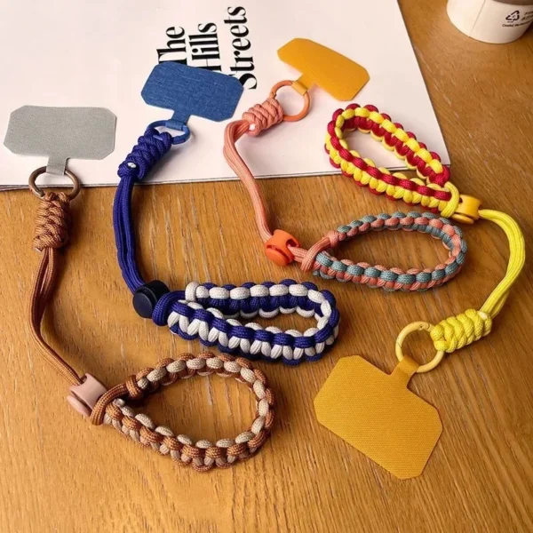 Cute Mobile Phone Lanyard Hanging Decoration Can Be Carried Twist Rope Anti-loss Pendant Fashion Strong Wrist Short Straps Band