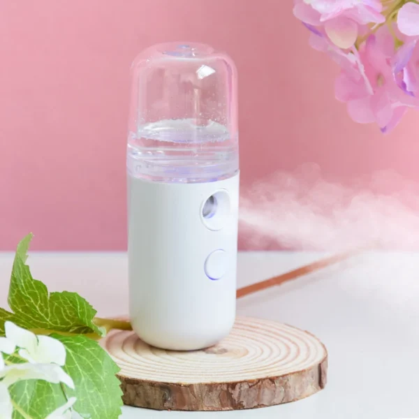 Portable Rechargeable Small Facial Steamer 30ml Mini Humidifier Home Wireless Nano Personal Face Hydrat Sprayer Cool Mist Maker