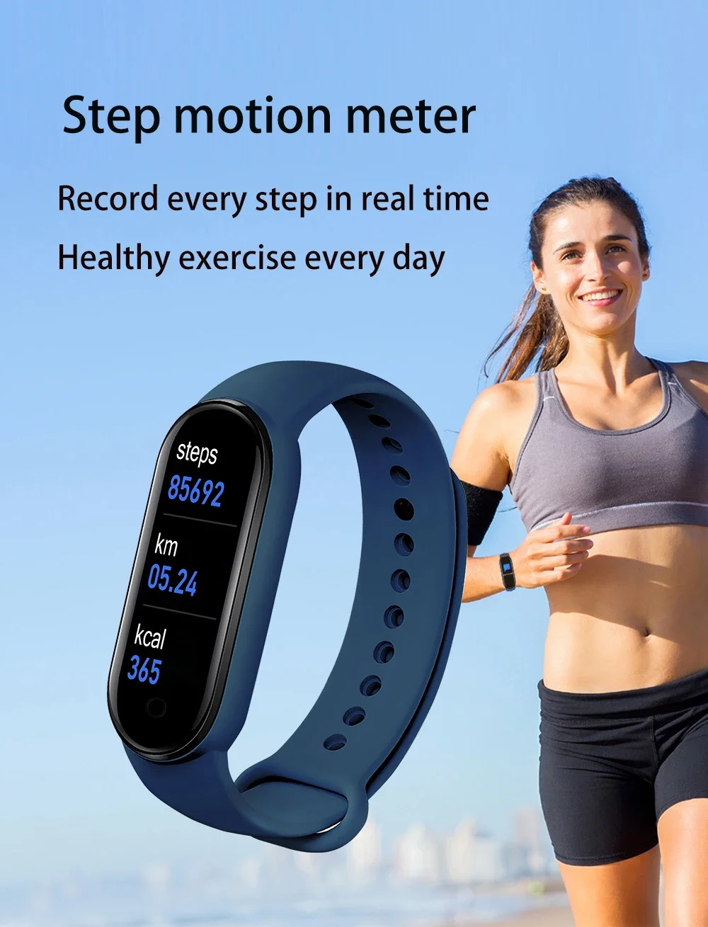 M7 Smart Band Watch Silicone Heart Rate Smart Band Varied Dials Fitness Tracker Blood Pressure Sport Bracelet For Mi Band 7