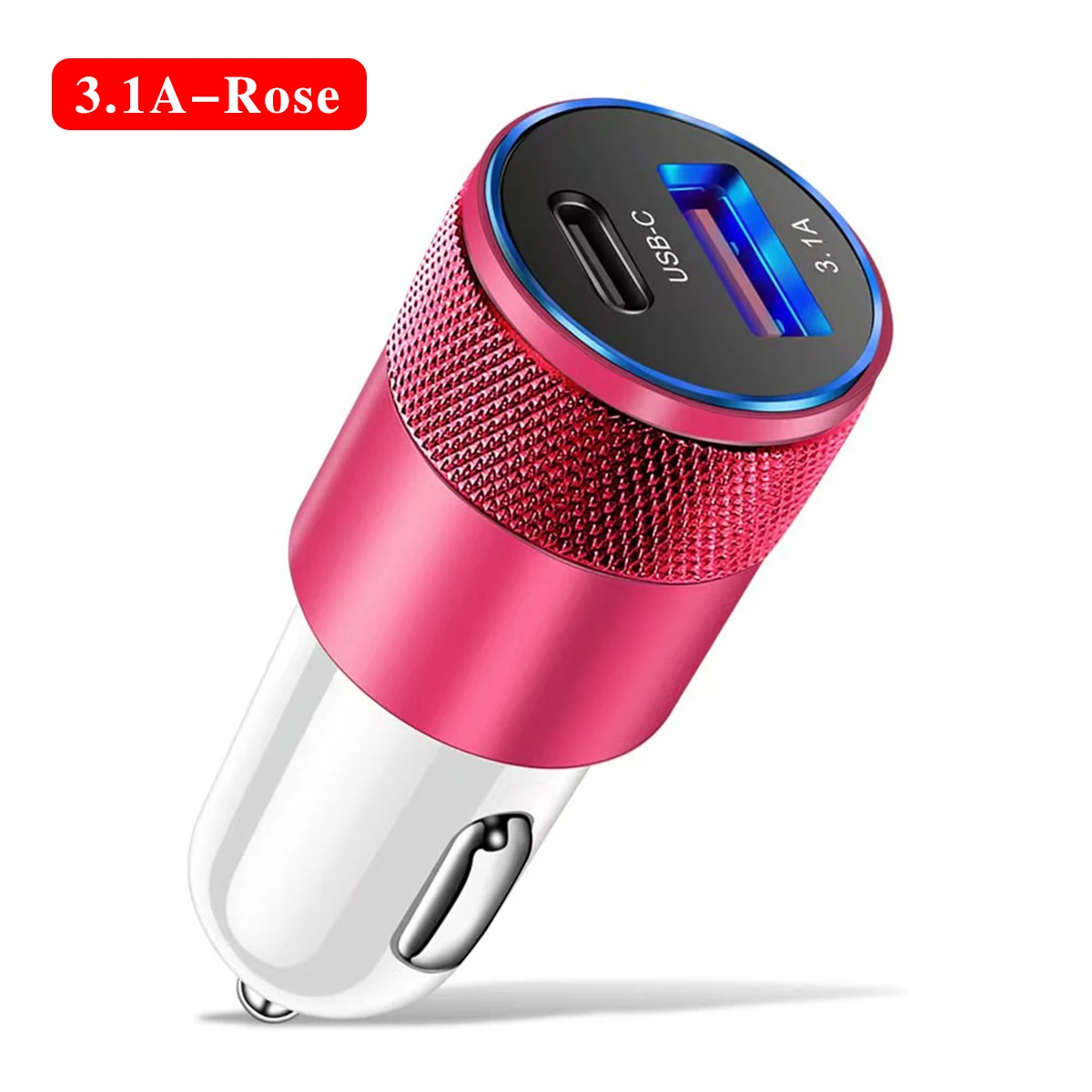 3.1A USB Car Charger Type C Fast Charging Phone Adapter For Xiaomi Huawei PD Phone Charger Adapter Socket Cigarette Lighter