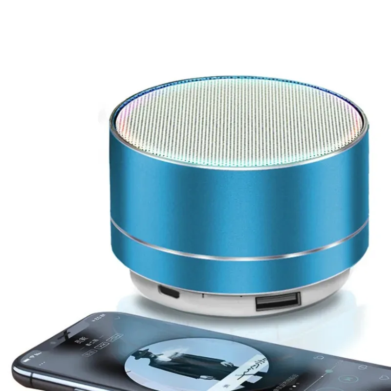 Portable Wireless Bass Speaker Audio, Mini Car Small Speaker Auxiliary FM TF USB Plug-in Card Outdoor Portable Small Speaker