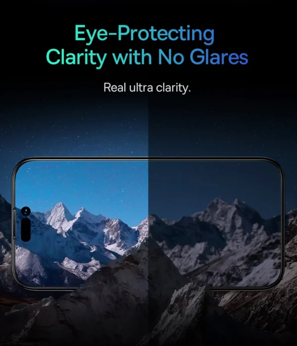 Baseus 0.4mm Corning Tempered Glass for iPhone 16 15 14 13 Pro Max Plus Screen Protector Anti-Peeping Auto Installation Film