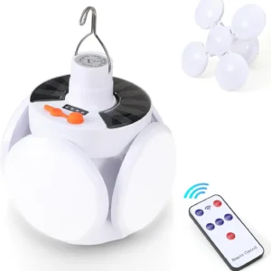 Folding Solar Camping Lantern Led Rechargeable Outdoor Hanging Tent Lamp Solar/USB Portable LED Bulbs With Hook Emergency Lights